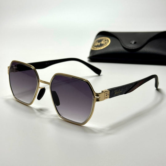 Ray-Ban Geometric RB3726 – Gold Grey