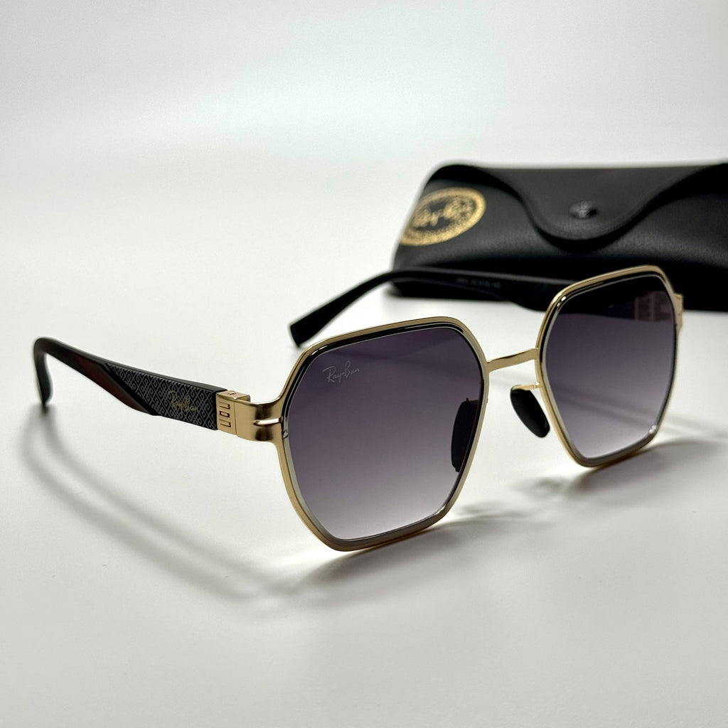 Ray-Ban Geometric RB3726 – Gold Grey