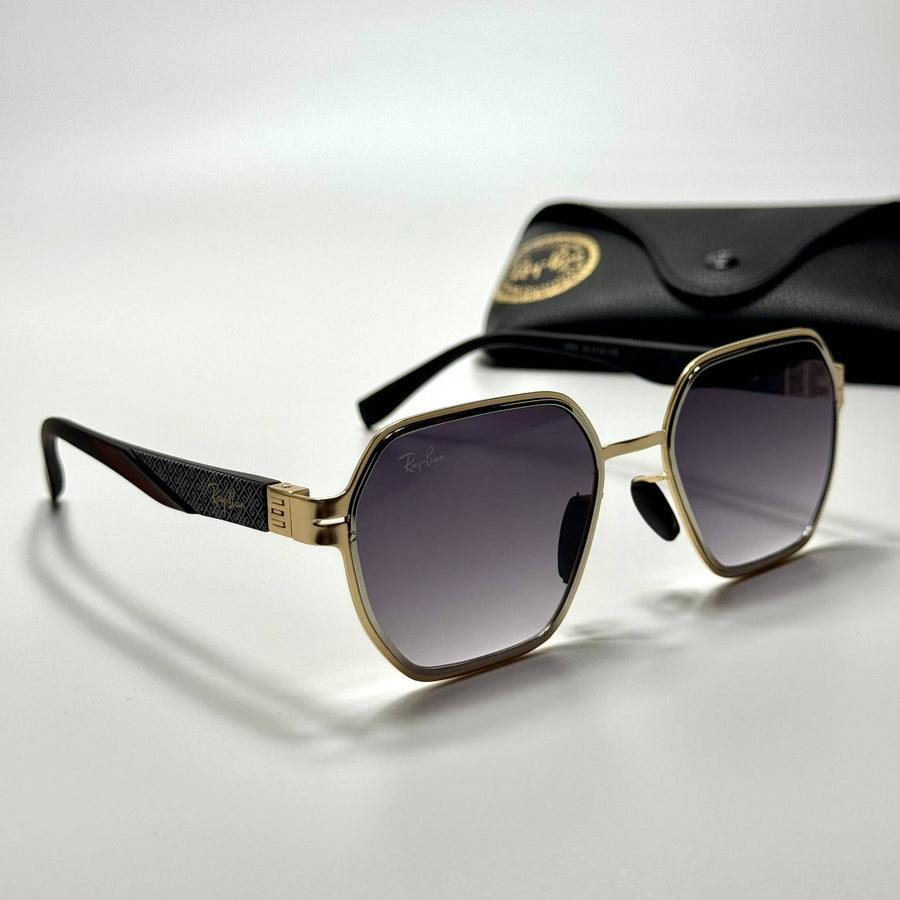 Ray-Ban Geometric RB3726 – Gold Grey