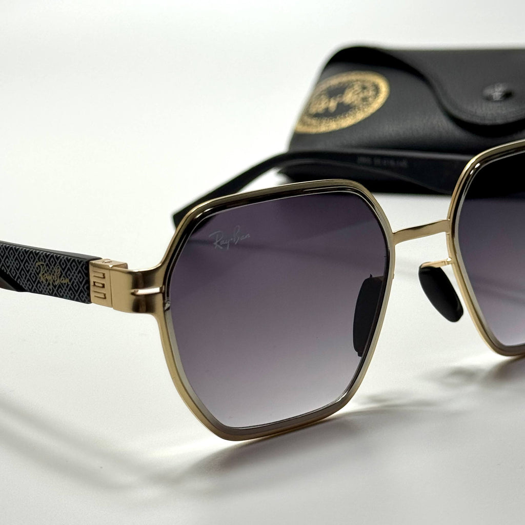 Ray-Ban Geometric RB3726 – Gold Grey