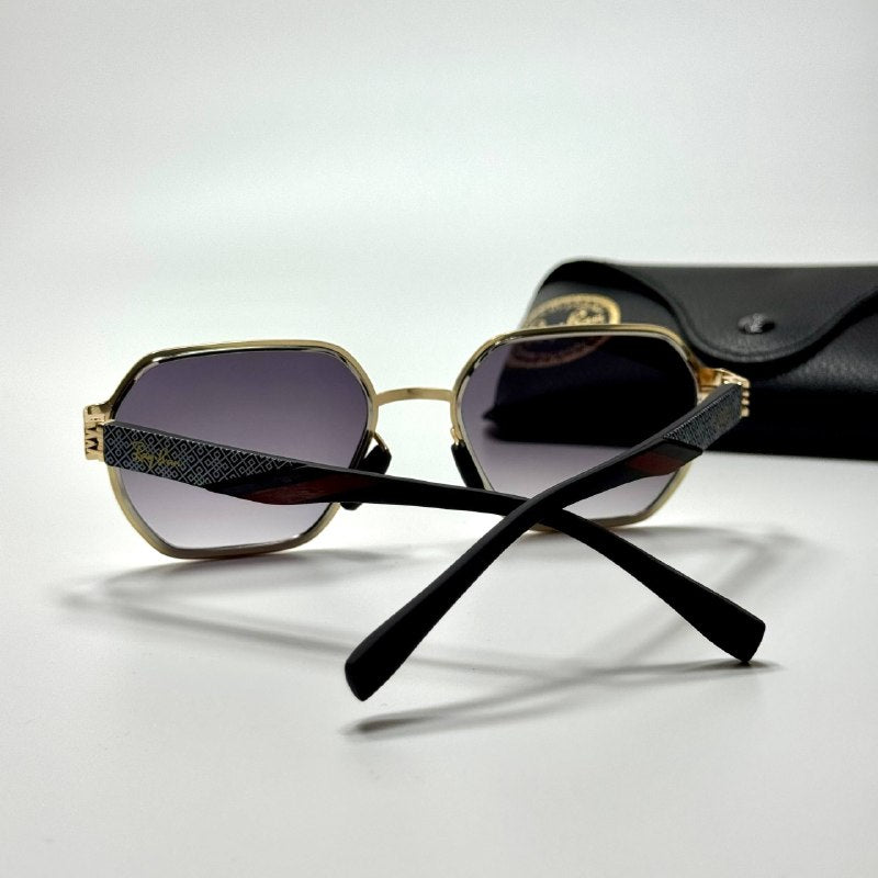 Ray-Ban Geometric RB3726 – Gold Grey