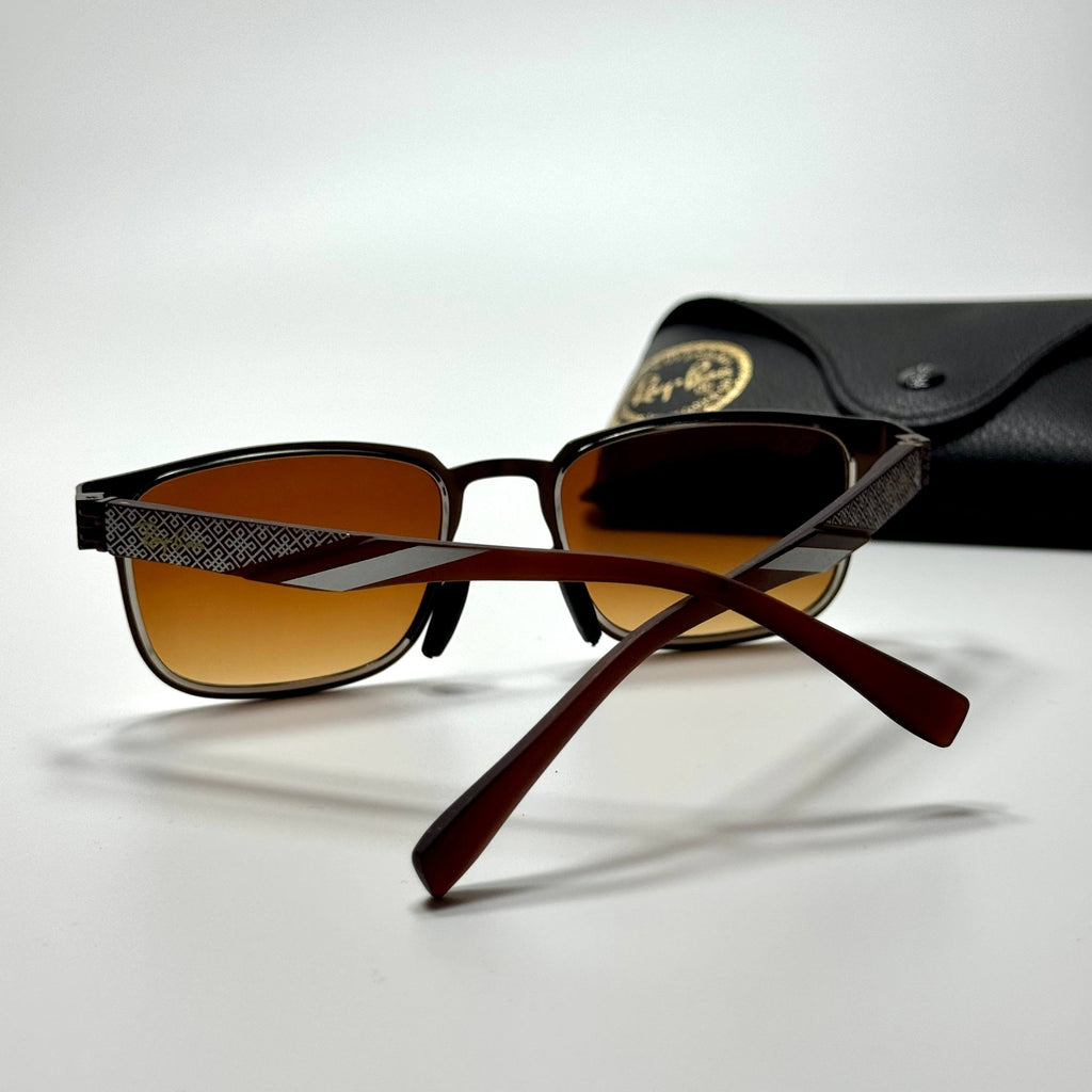 Ray-Ban Rectangle RB3738 – Brown Amber