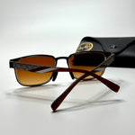 Ray-Ban Rectangle RB3738 – Brown Amber