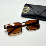 Ray-Ban Rectangle RB3738 – Brown Amber