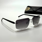 Ray-Ban Rimless Lightweight RB3708 – Black Grey
