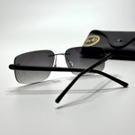 Ray-Ban Rimless Lightweight RB3708 – Black Grey