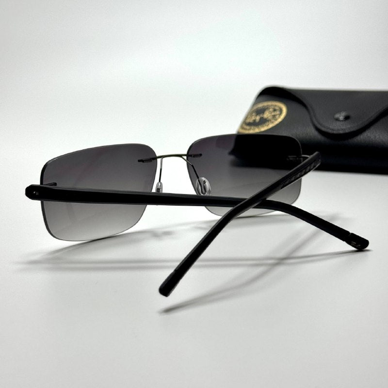 Ray-Ban Rimless Lightweight RB3708 – Black Grey