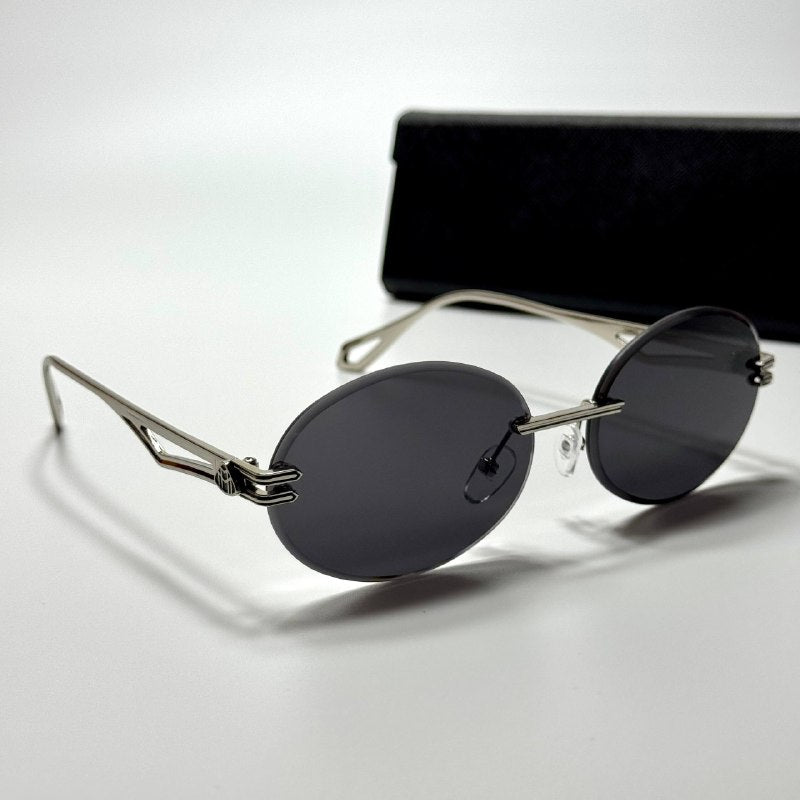 Maybach Rimless Oval – Silver Black