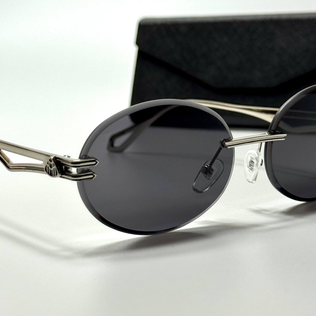 Maybach Rimless Oval – Silver Black