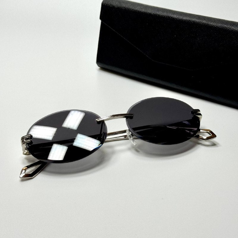 Maybach Rimless Oval – Silver Black