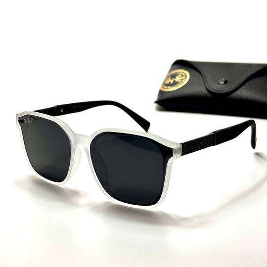 Ray-Ban Square RB4378 – Frost White Black