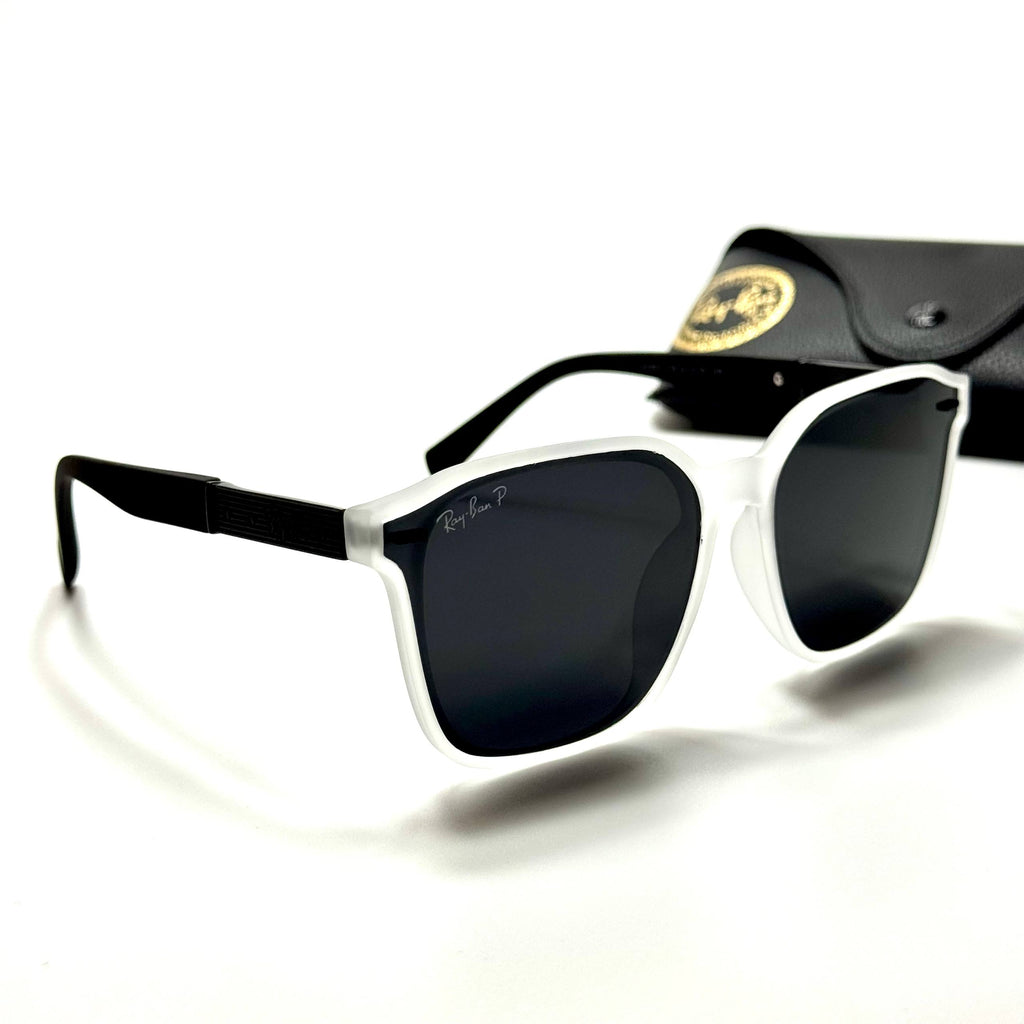 Ray-Ban Square RB4378 – Frost White Black