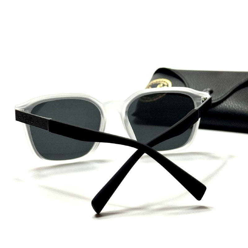 Ray-Ban Square RB4378 – Frost White Black