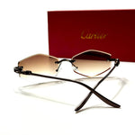 Cartier Rimless Geometric CT24761 – Black Brown Gradient