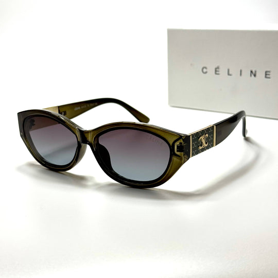 Celine Oval CL4928 – Olive Grey Gradient