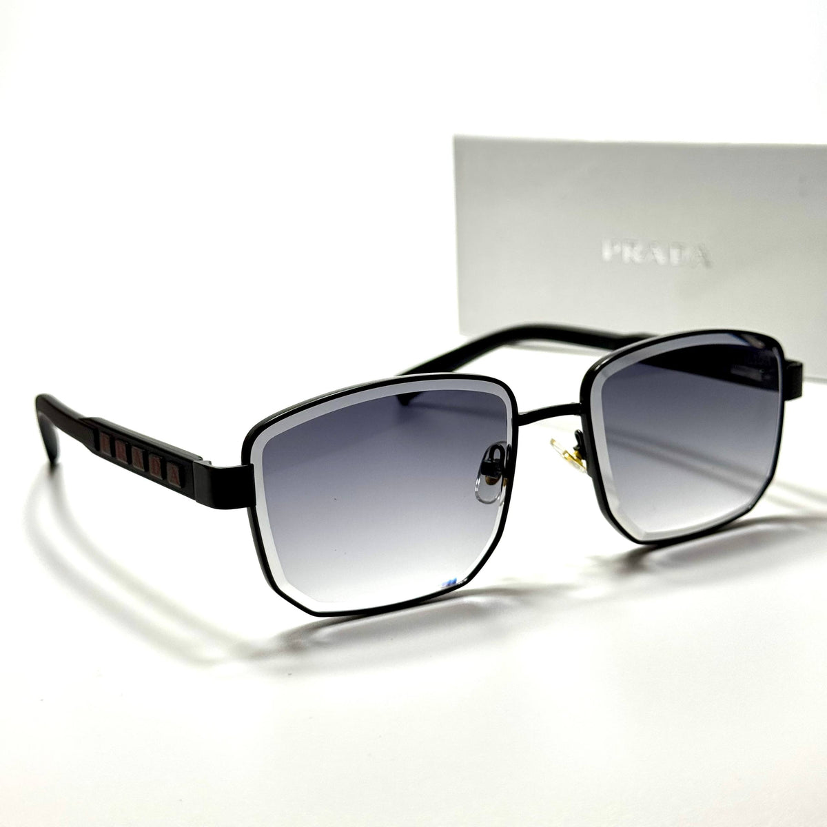 Prada Rectangular PR73ZS – Black Grey