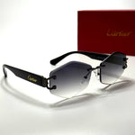 Cartier Rimless Geometric CT2918 – Black Grey Gradient
