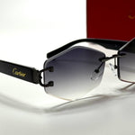 Cartier Rimless Geometric CT2918 – Black Grey Gradient