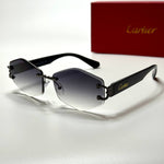 Cartier Rimless Geometric CT2918 – Black Grey Gradient