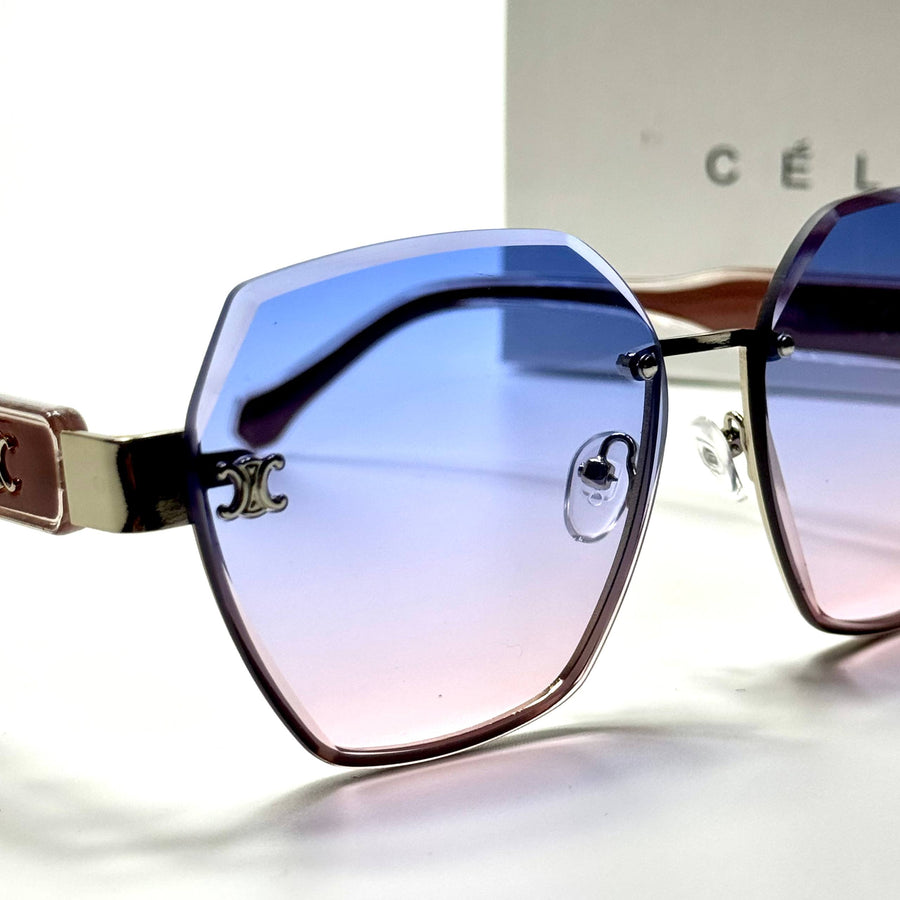 Celine Geometric CL5019 – Rose Gold Blue Pink