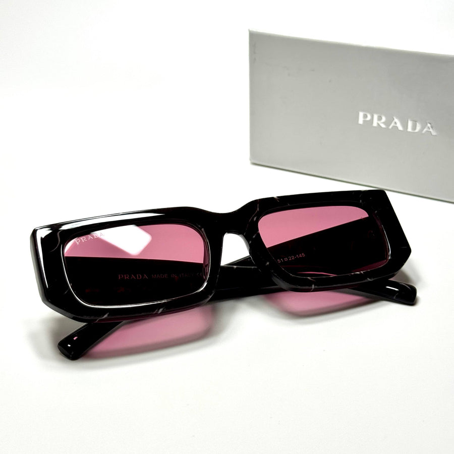 Prada Rectangular PR4219 – Black Pink