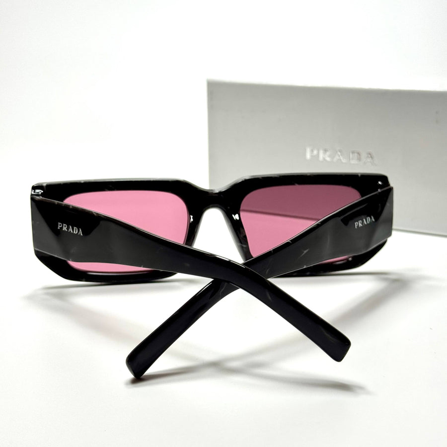 Prada Rectangular PR4219 – Black Pink
