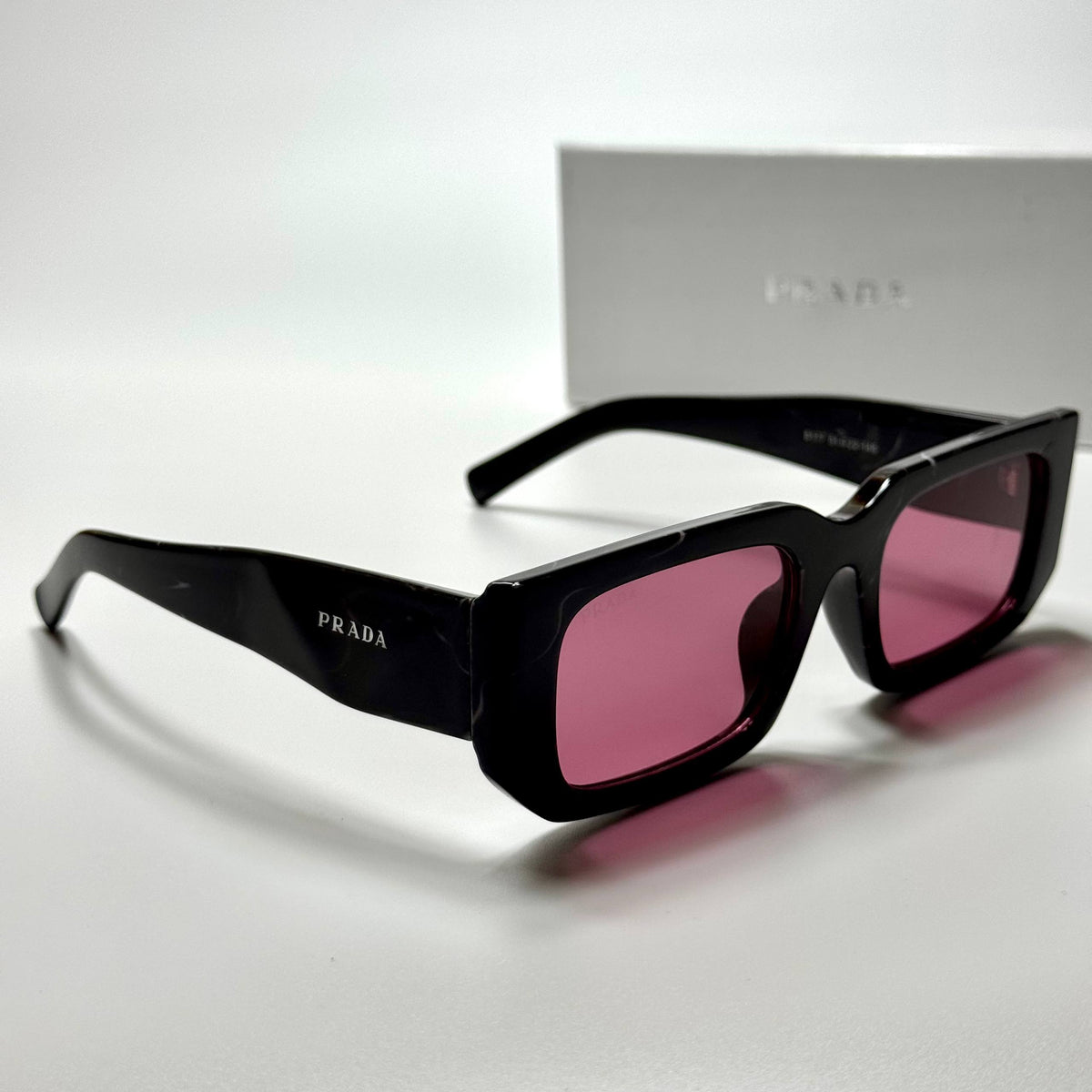 Prada Rectangular PR4219 – Black Pink
