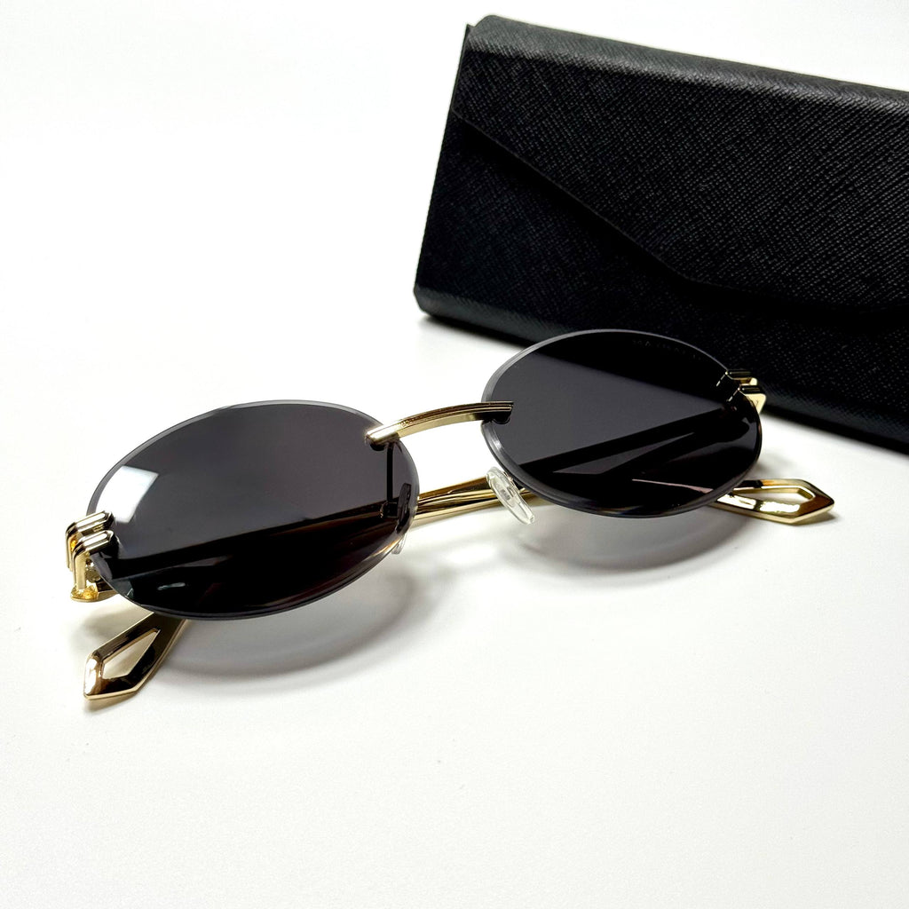 Maybach Rimless Oval – Gold Black
