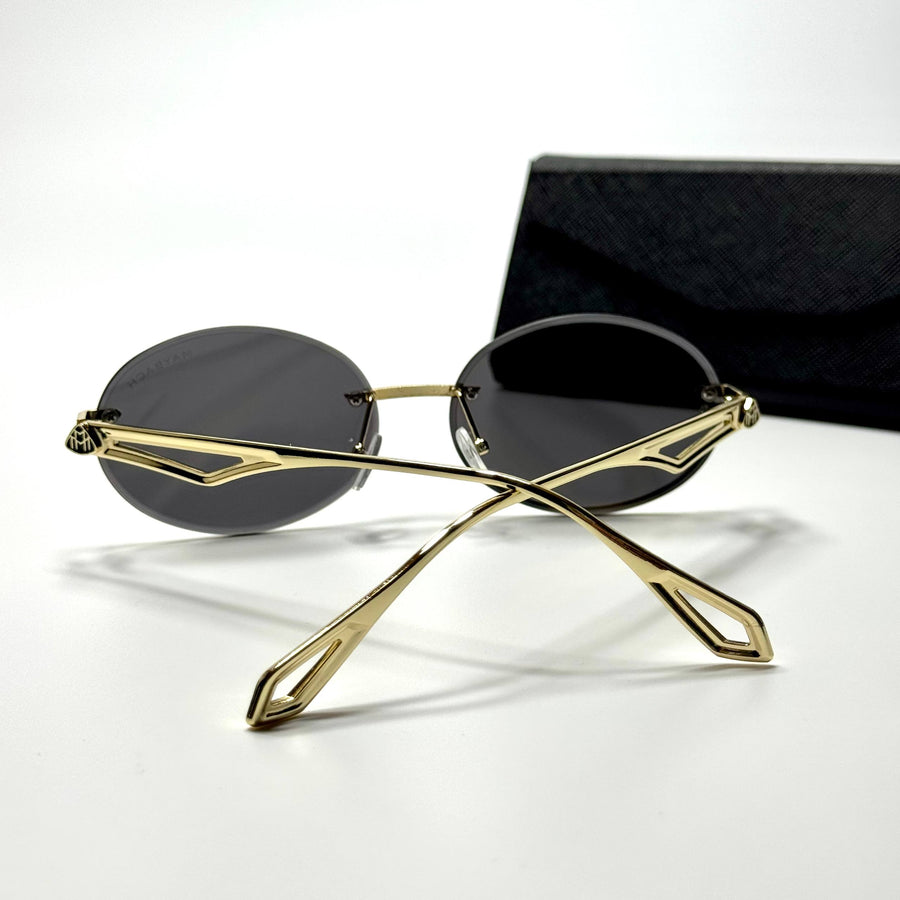 Maybach Rimless Oval – Gold Black