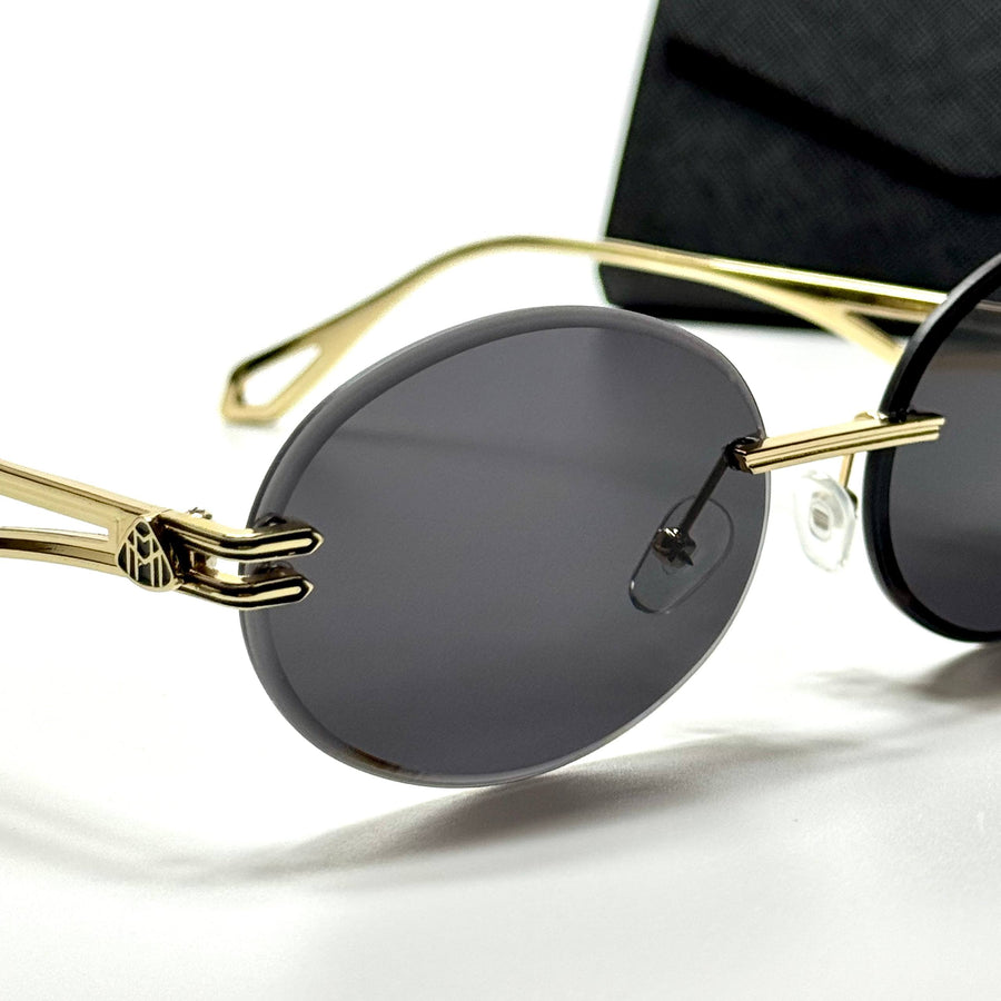 Maybach Rimless Oval – Gold Black