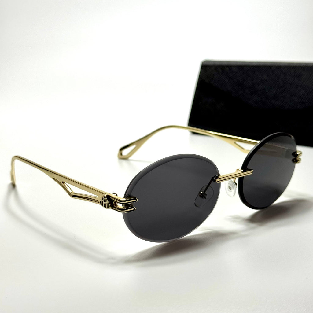 Maybach Rimless Oval – Gold Black