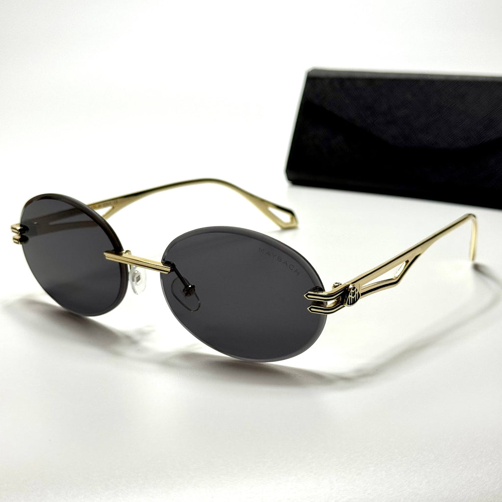 Maybach Rimless Oval – Gold Black