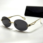 Maybach Rimless Oval – Gold Black