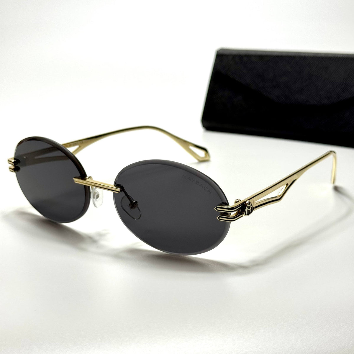 Maybach Rimless Oval – Gold Black
