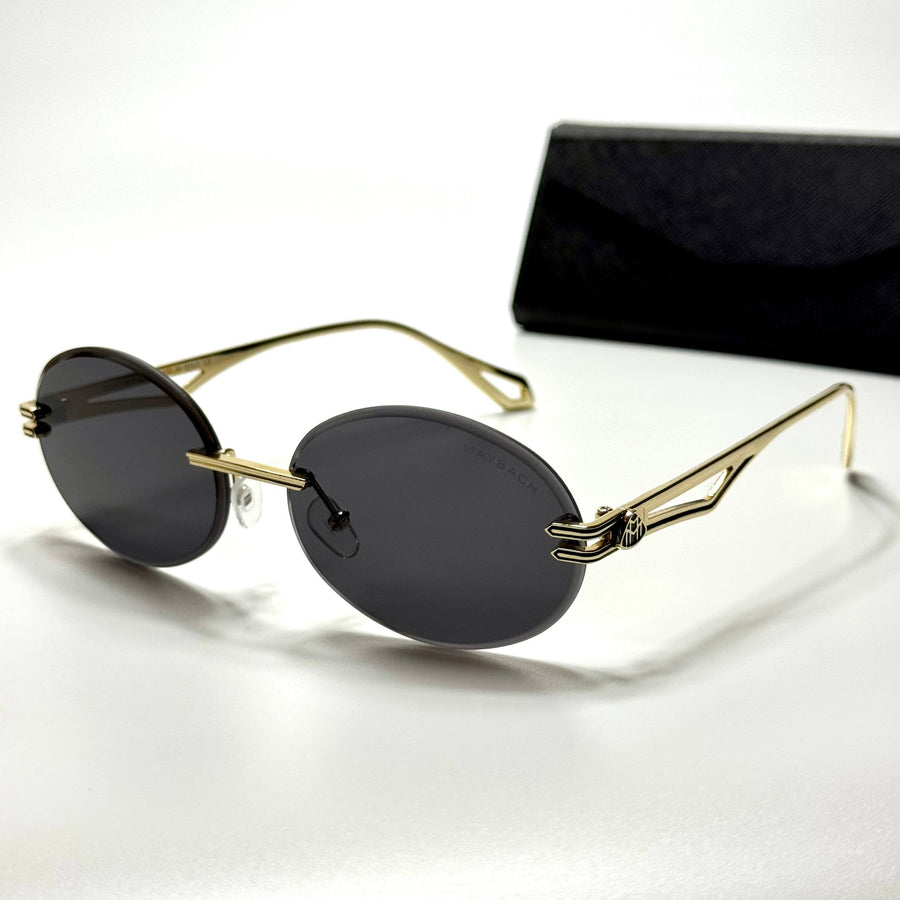 Maybach Rimless Oval – Gold Black