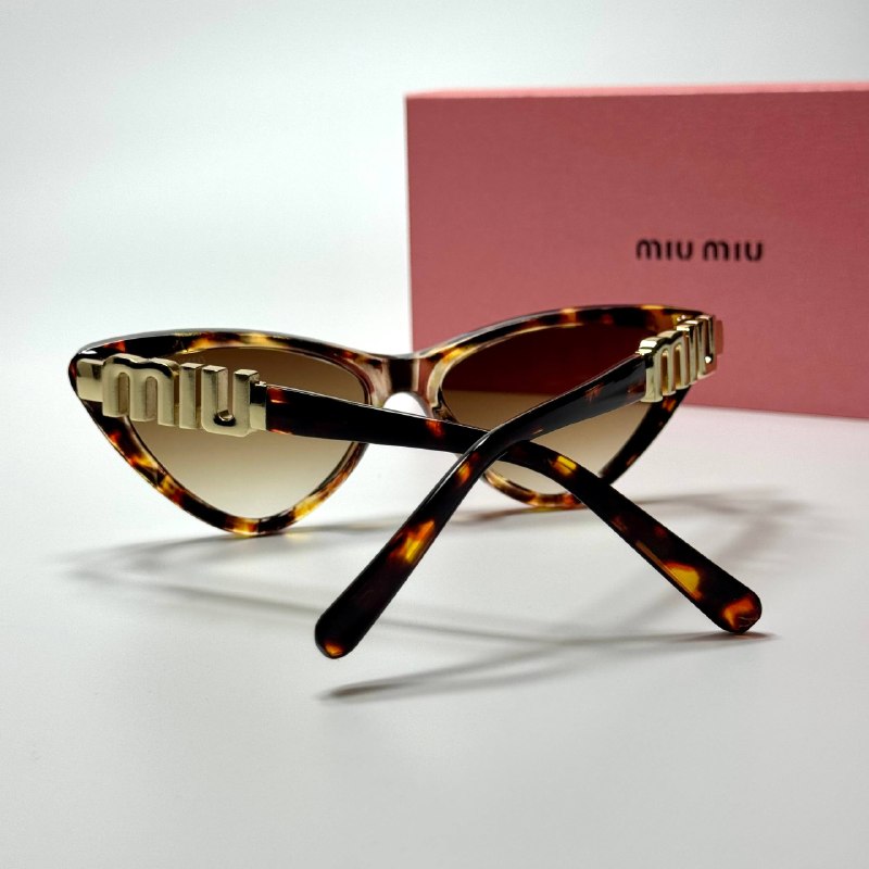 Miu Miu Cat Eye SMU06Z – Havana Brown Gold