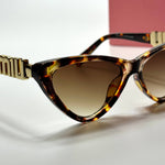 Miu Miu Cat Eye SMU06Z – Havana Brown Gold