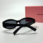 Miu Miu Oval SMU09Z – Black Grey