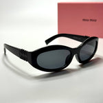 Miu Miu Oval SMU09Z – Black Grey