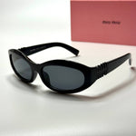 Miu Miu Oval SMU09Z – Black Grey