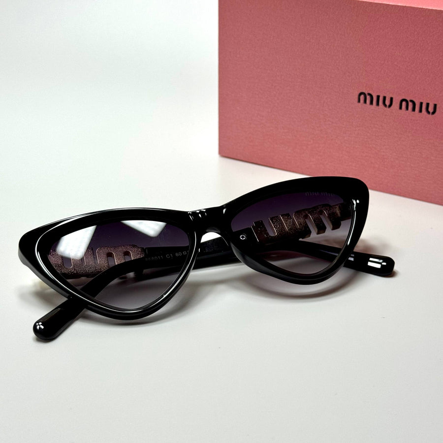 Miu Miu Cat Eye SMU08Z – Gold Violet Black