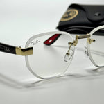 Ray-Ban Ferrari Rimless FR5826 – Gold Black Clear