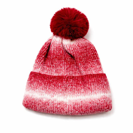 Cozy Cloud Pom Beanie - Red