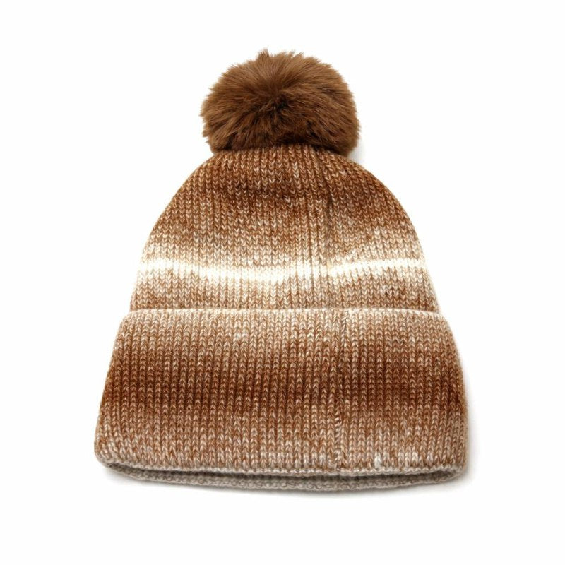 Cozy Cloud Pom Beanie - Brown