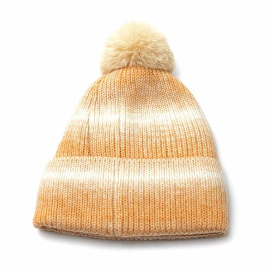 Cozy Cloud Pom Beanie - Yellow