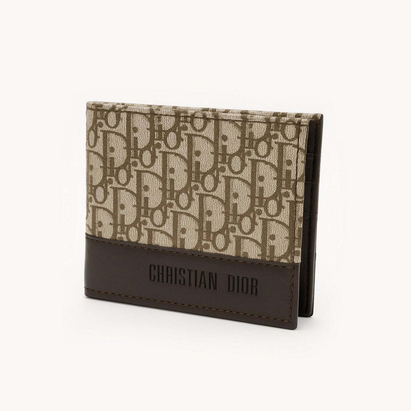 Christian Dior Canvas Wallet – Dark Brown