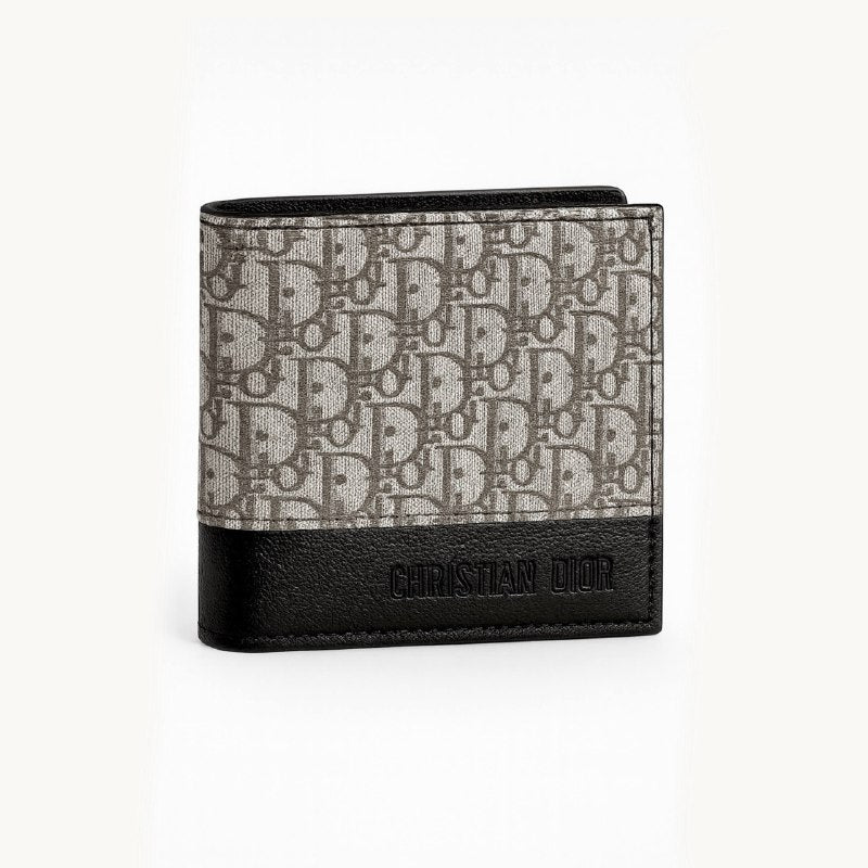 Christian Dior Canvas Wallet – Black