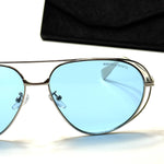 Bottega Veneta Aviator BV1236S – Silver Blue