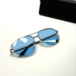 Bottega Veneta Aviator BV1236S – Silver Blue