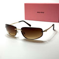 Miu Miu SMU73Z – Gold Brown Gradient